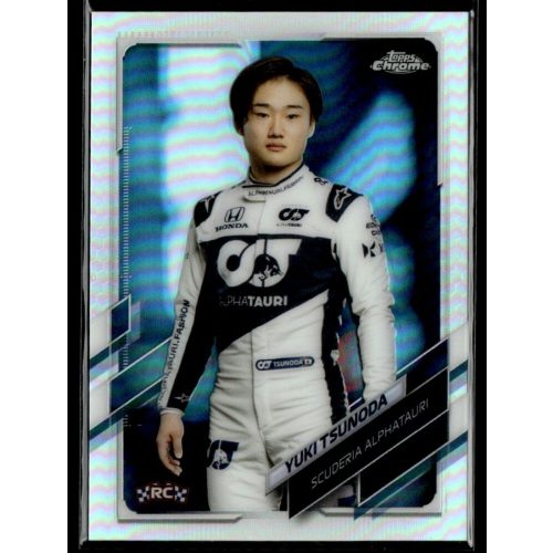 2021 Topps Chrome Formula 1 Racing Refractor #14 Yuki Tsunoda