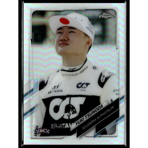 2021 Topps Chrome Formula 1 Racing Refractor #49 Yuki Tsunoda