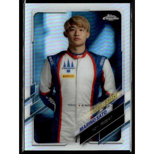 2021 Topps Chrome Formula 1 Racing Refractor #77 Marino Sato