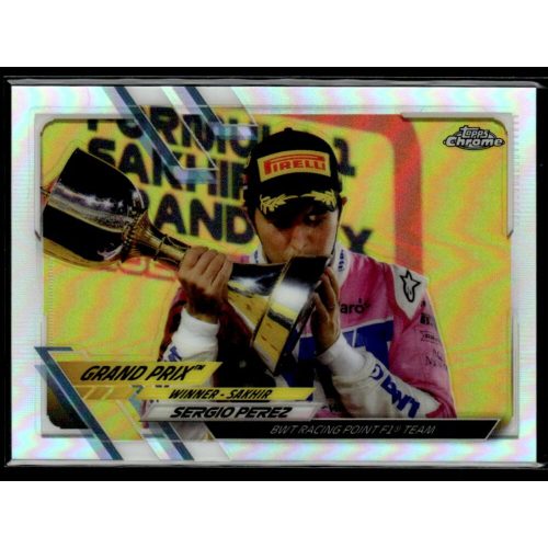 2021 Topps Chrome Formula 1 Racing Refractor #153 Sergio Perez