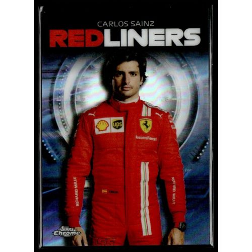 2021 Topps Chrome Formula 1 Racing Redliners #RL-8 Carlos Sainz