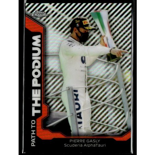 2021 Topps Chrome Formula 1 Racing Path to the Podium #PTP-PG Pierre Gasly