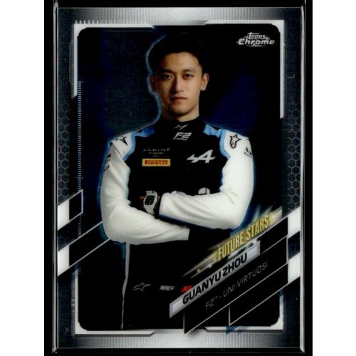 2021 Topps Chrome Formula 1 F2 RACERS FUTURE STARS #61 Guanyu Zhou