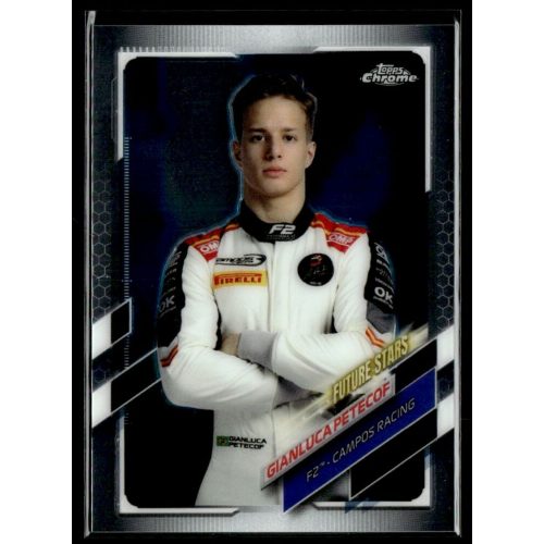 2021 Topps Chrome Formula 1 F2 RACERS FUTURE STARS #65 Gianluca Petecof