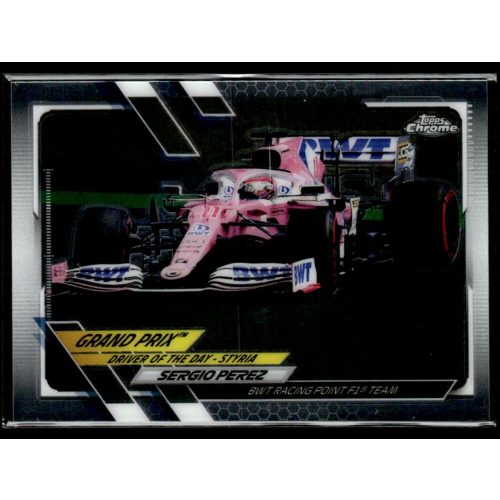 2021 Topps Chrome Formula 1 GRAND PRIX DRIVER OF THE DAY #169 Sergio Perez