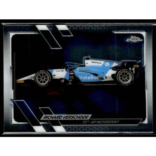 2021 Topps Chrome Formula 1 F2 CARS #121 Richard Verschoor