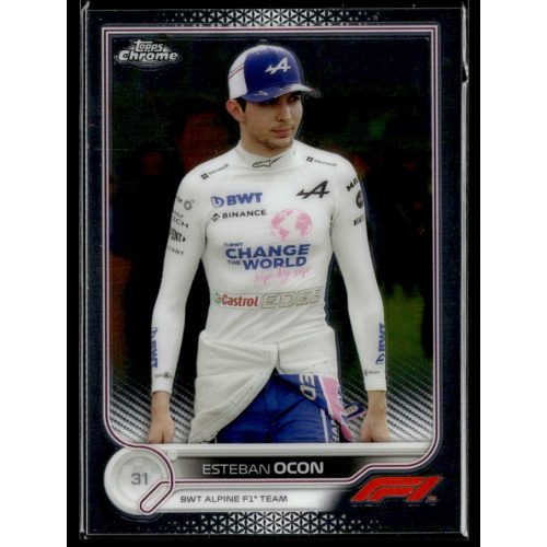 2022 Topps Chrome Formula 1 Racing  #43 Esteban Ocon