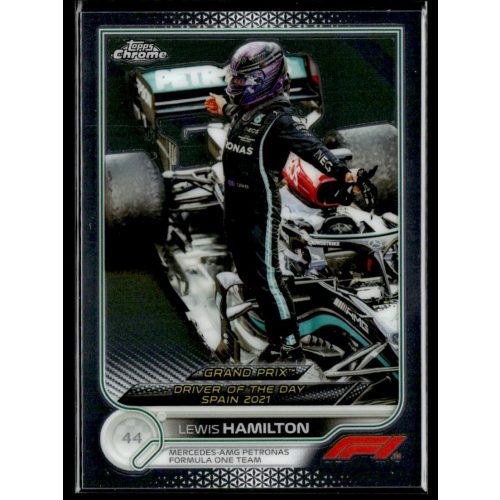 2022 Topps Chrome Formula 1 Racing GRAND PRIX DRIVER OF THE DAY #176 Lewis Hamilton