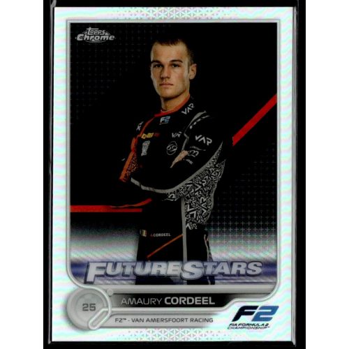 2022 Topps Chrome Formula 1 Racing Future Stars Refractor #98 Amaury Cordeel