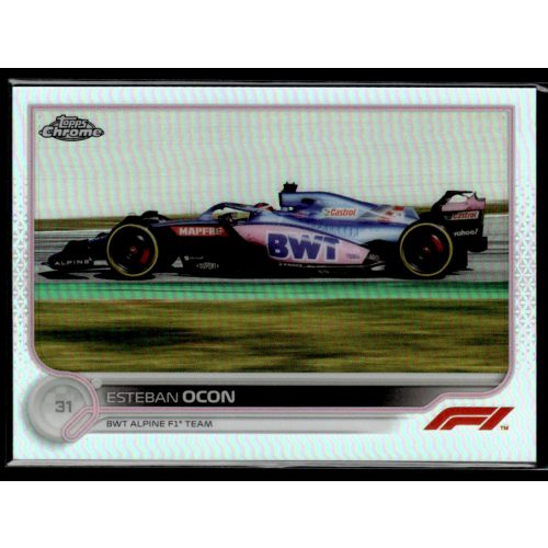 2022 Topps Chrome Formula 1 Racing F1 CARS Refractor #116 Esteban Ocon