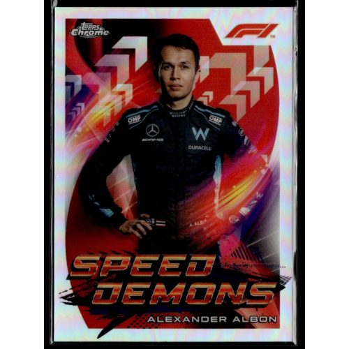 2022 Topps Chrome Formula 1 Racing Speed Demons #SD-AA Alexander Albon