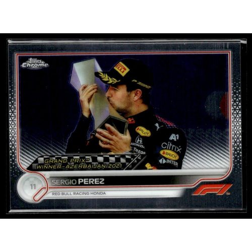 2022 Topps Chrome Formula 1 GRAND PRIX WINNERS #156 Sergio Perez