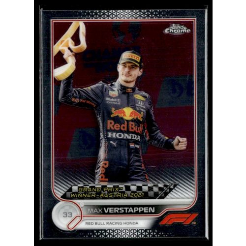 2022 Topps Chrome Formula 1 GRAND PRIX WINNERS #159 Max Verstappen