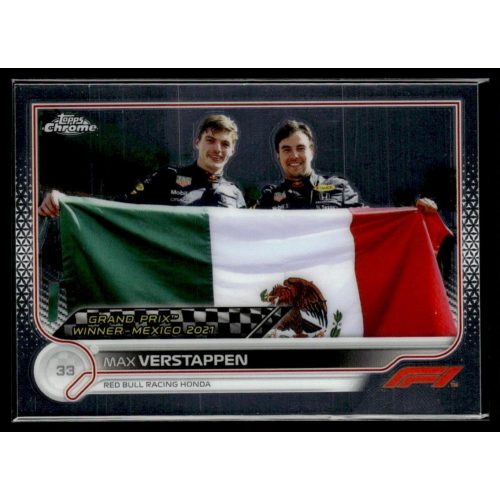 2022 Topps Chrome Formula 1 GRAND PRIX WINNERS #168 Max Verstappen