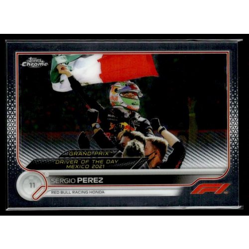 2022 Topps Chrome Formula 1 GRAND PRIX DRIVER OF THE DAY #189 Sergio Perez