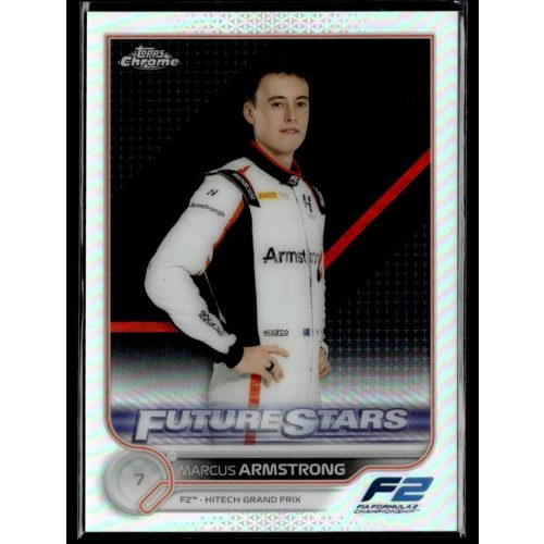 2022 Topps Chrome Formula 1 Refractor F2 DRIVERS #84 Marcus Armstrong