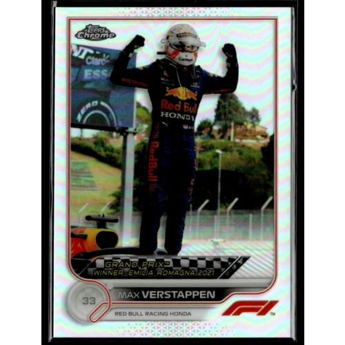 2022 Topps Chrome Formula 1 Refractor GRAND PRIX WINNERS #152 Max Verstappen