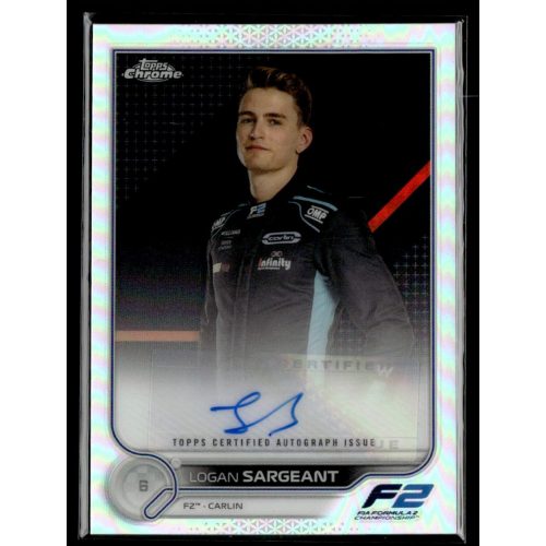 2022 Topps Chrome Formula 1 Autographs  #CAC-LS2 Logan Sargeant