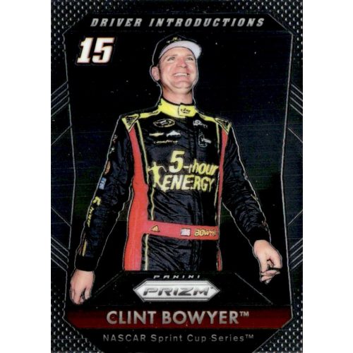 2016 Panini Prizm DRIVER INTRODUCTIONS #86 Clint Bowyer