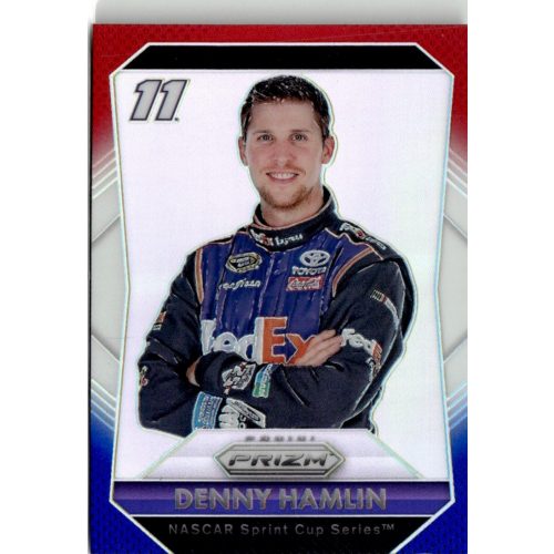 2016 Panini Prizm Prizms Red White and Blue  #11 Denny Hamlin