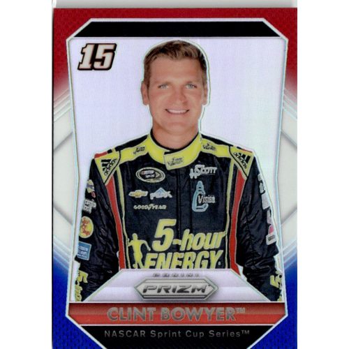 2016 Panini Prizm Prizms Red White and Blue  #15 Clint Bowyer