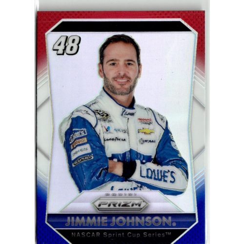 2016 Panini Prizm Prizms Red White and Blue  #40 Jimmie Johnson