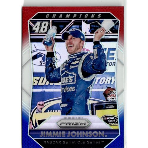 2016 Panini Prizm Prizms Red White and Blue CHAMPIONS #65 Jimmie Johnson