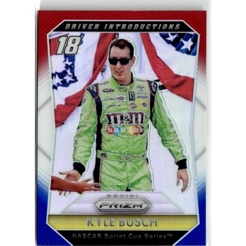 2016 Panini Prizm Prizms Red White and Blue DRIVER INTRODUCTIONS #76 Kyle Busch