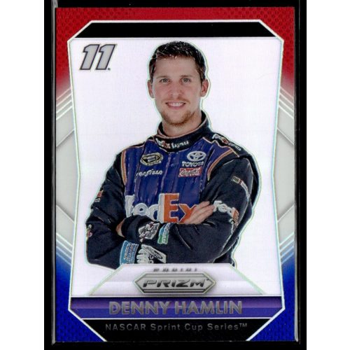 2016 Panini Prizm Red  White & Blue #11 Denny Hamlin