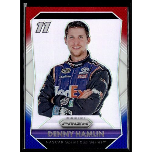 2016 Panini Prizm Red  White & Blue #11 Denny Hamlin