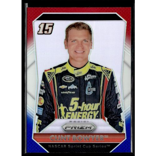 2016 Panini Prizm Red  White & Blue #15 Clint Bowyer