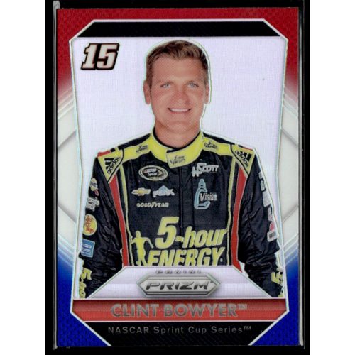 2016 Panini Prizm Red  White & Blue #15 Clint Bowyer