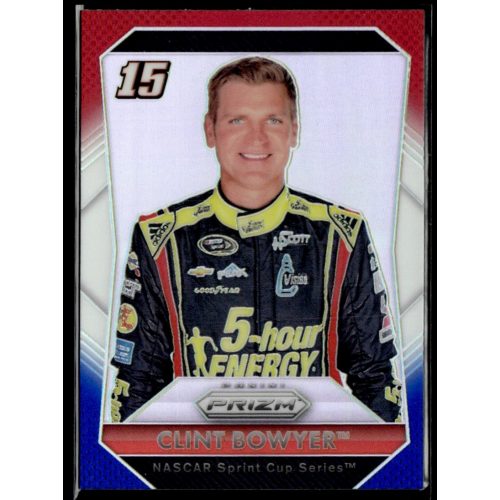 2016 Panini Prizm Red  White & Blue #15 Clint Bowyer