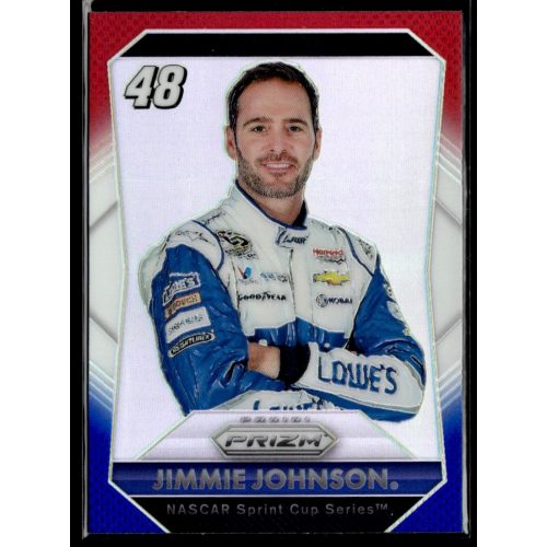 2016 Panini Prizm Red  White & Blue #40 Jimmie Johnson