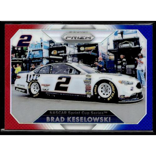 2016 Panini Prizm Red  White & Blue #48 Brad Keselowski's Car