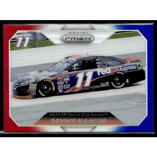 2016 Panini Prizm Red  White & Blue #52 Denny Hamlin's Car