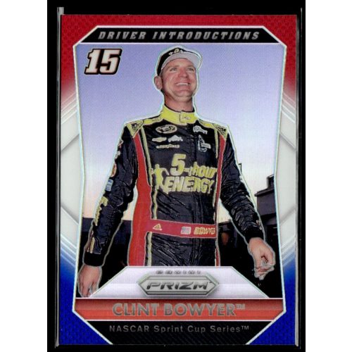 2016 Panini Prizm Red  White & Blue #86 Clint Bowyer