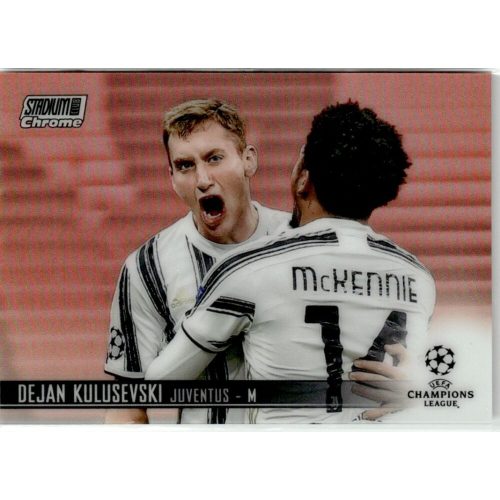 2020-21 Topps Stadium Club Chrome UEFA Champions League Refractor #14 Dejan Kulusevski