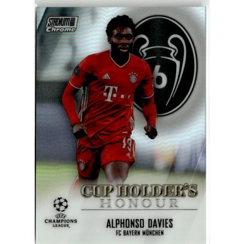 2020-21 Topps Stadium Club Chrome UEFA Champions League Cup Holders Honour #CHH-BMA Alphonso Davies 