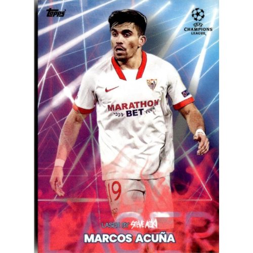 2021 Topps Football Festival by Steve Aoki UEFA Champions League Laser #MA Marcus Acuna