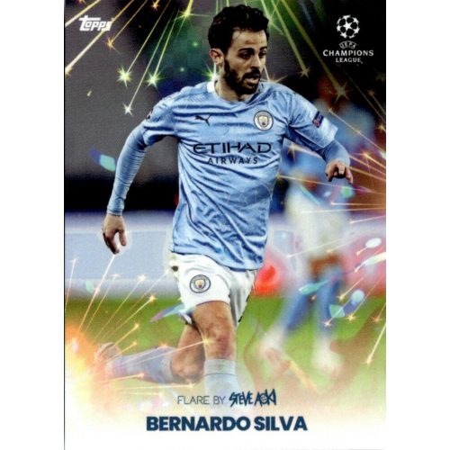 2021 Topps Football Festival by Steve Aoki UEFA Champions League Flare #BS Bernardo Silva