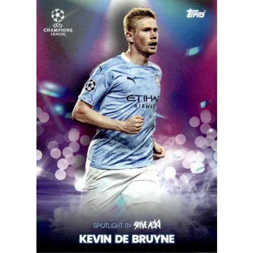 2021 Topps Football Festival by Steve Aoki UEFA Champions League Spotlight #KDB Kevin De Bruyne