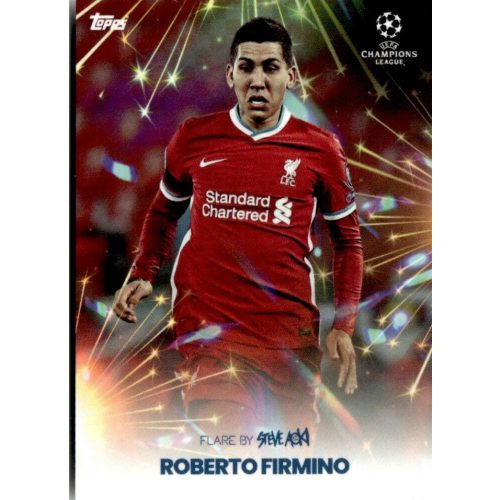 2021 Topps Football Festival by Steve Aoki UEFA Champions League Flare #RF Roberto Firmino