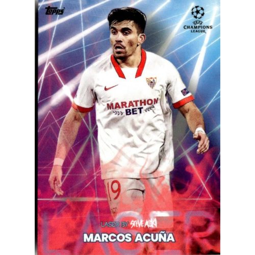 2021 Topps Football Festival by Steve Aoki UEFA Champions League Laser #MA Marcus Acuna