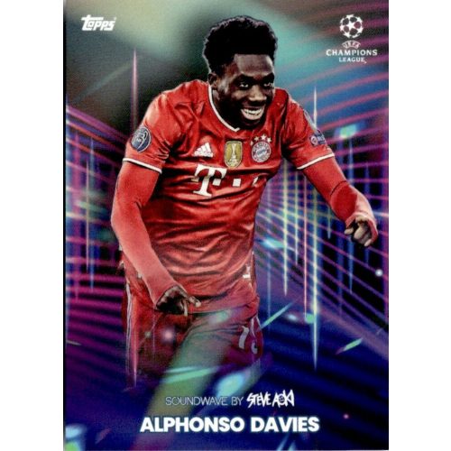 2021 Topps Football Festival by Steve Aoki UEFA Champions League Soundwave #AD Alphonso Davies