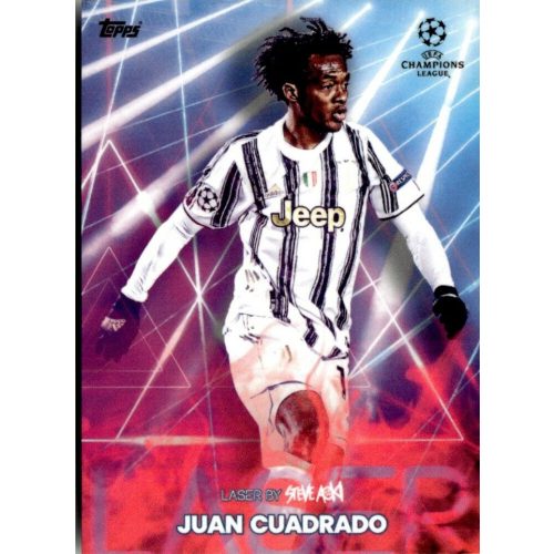 2021 Topps Football Festival by Steve Aoki UEFA Champions League Laser #JC Juan Cuadrado