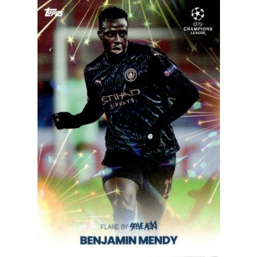 2021 Topps Football Festival by Steve Aoki UEFA Champions League Flare #BM Benjamin Mendy