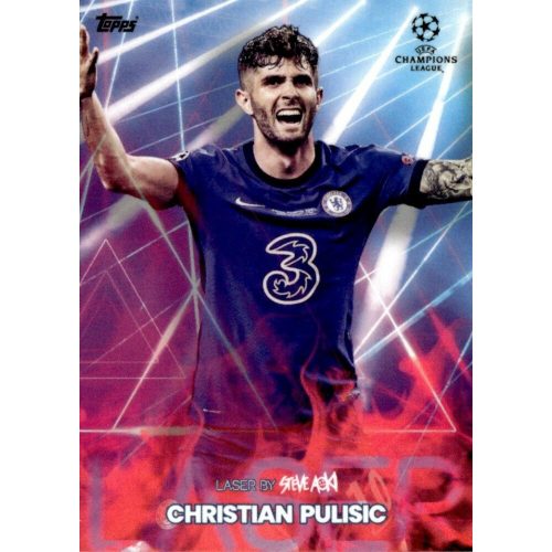 2021 Topps Football Festival by Steve Aoki UEFA Champions League Laser #CP Christian Pulisic