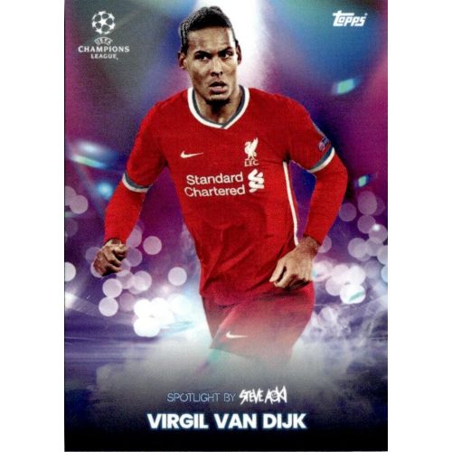 2021 Topps Football Festival by Steve Aoki UEFA Champions League Spotlight #VVD Virgil van Dijk