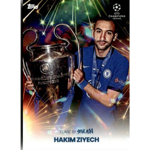 2021 Topps Football Festival by Steve Aoki UEFA Champions League Flare #HZ Hakim Ziyech